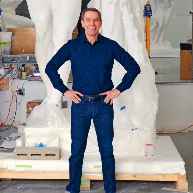Jeff Koons in his New York studio. After meeting Salvador Dali in New York at age 18, Koons remembers thinking of his future art career: "This is a way of life, and I believe I can do this.” 