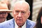 Alan Jones leaves court on Tuesday.