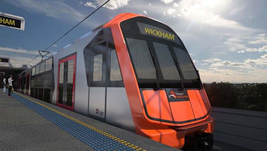 An artist's impression of the new trains that are being built in South Korea.