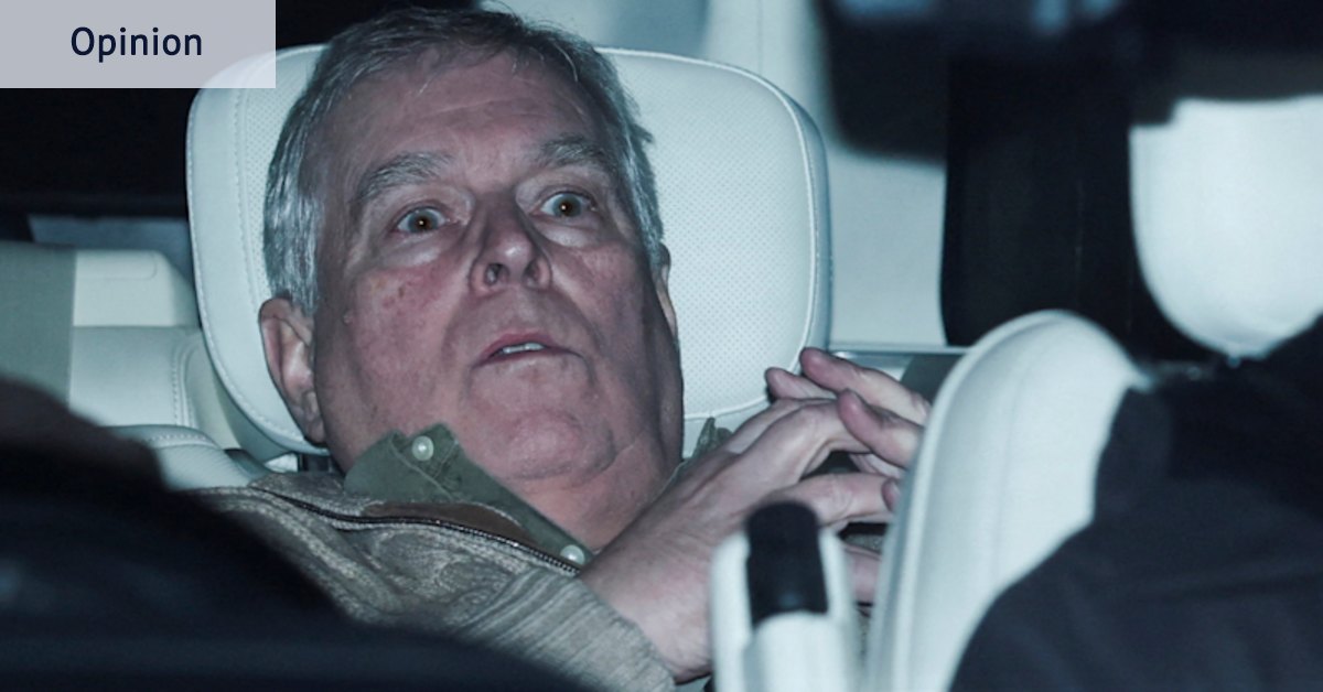 From his wild eyes to his tented hands, you can see the penny has finally dropped for Andrew