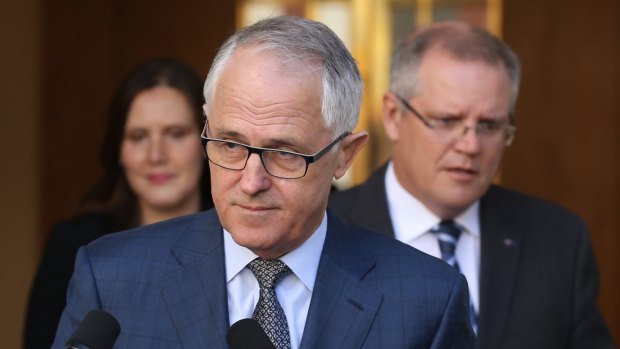 Confronted Rupert Murdoch: Former prime minister Malcolm Turnbull.