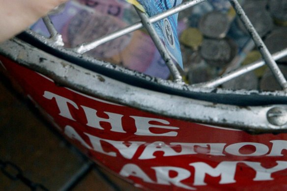 The Salvation Army and the St Vincent De Paul Society will receive cash to help people pay for clothing, petrol, electricity and household expenses.