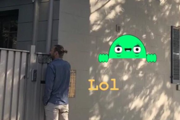 Kate Fowler shared this image of Justin Hemmes looking forlorn after dropping his eldest daughter to her first day of preschool this week.