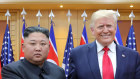 Kim Jong-un shakes hands with US President Donald Trump in June 2019. 