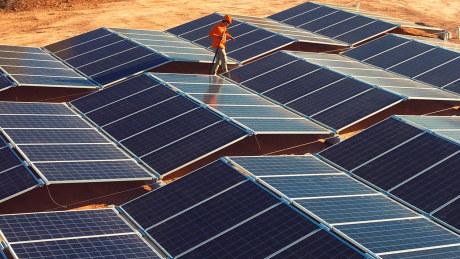 A large solar farm near Tennant Creek will provide power to be exported to Singapore.