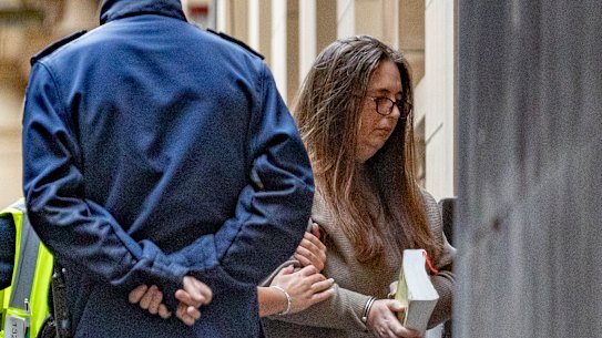 Erin Patterson arriving at Melbourne Supreme Court on April 15.