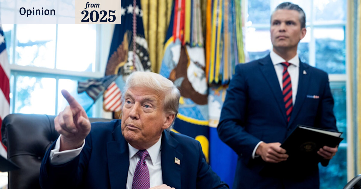 Donald Trump’s ridiculous decision to rename department of defence to ...