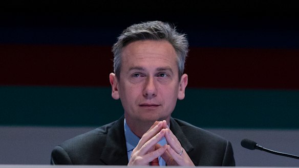 Rio chief executive Jean-Sebastien Jacques at the miner's Australian AGM in Perth last week.