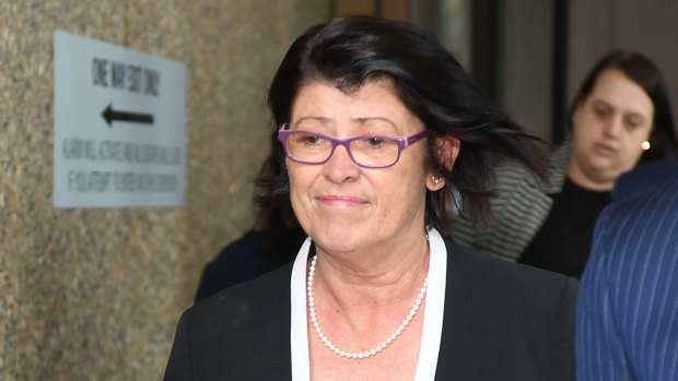 Magistrate Dominique Burns pictured leaving court in Sydney this month.