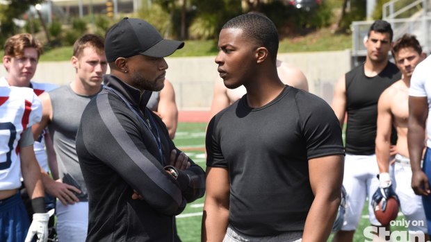 Taye Diggs plays the young footballer’s new coach at Beverley Hills.