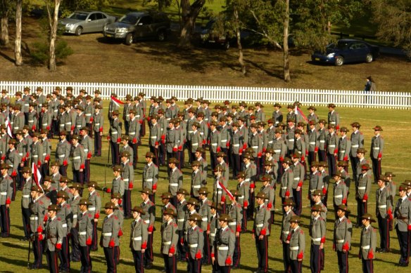 Cadets at The King’s School in Parramatta.