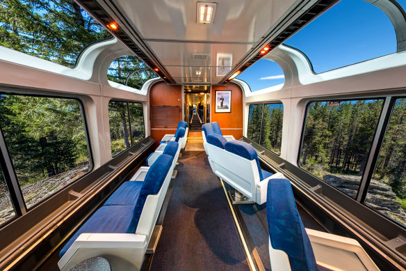 Enjoy the scenery in the Empire Builder.