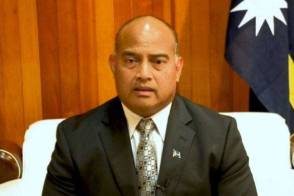 Nauru President David Adeang made the announcement on Monday afternoon.