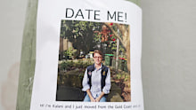 Instead of swiping, Kalani has plastered QR codes linking to his dating profile in some of Sydney’s busiest spots.