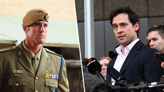 Ben Roberts-Smith and reporter Nick McKenzie.