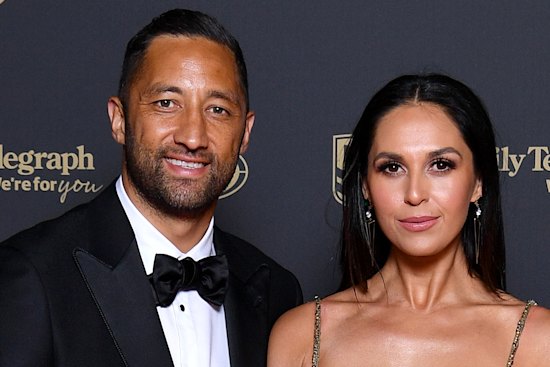 Benji and Zoe Marshall attend the Dally M awards.