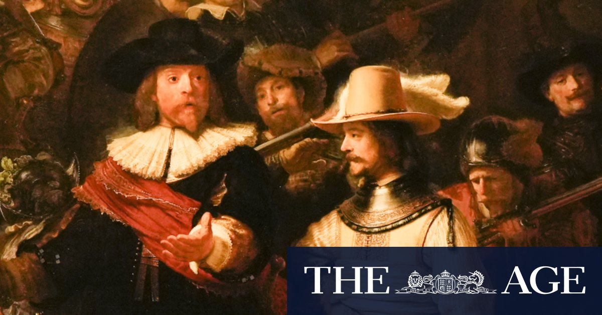 Rembrandt’s The Night Watch online di Rijksmusem dalam foto definisi tinggi