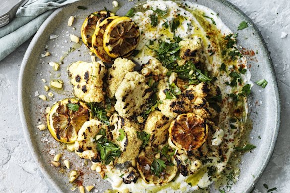 The lemony whipped feta works on its own as a dip, too.