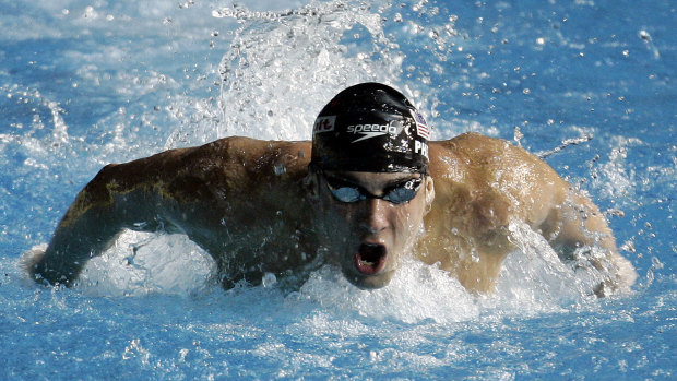 Michael Phelps competed in the 2007 World Swimming Championships in Melbourne.