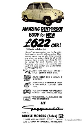 Goggo microcar advert circa 1960.