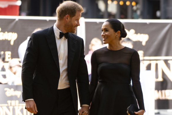 The Duke and Duchess of Sussex in July. 
