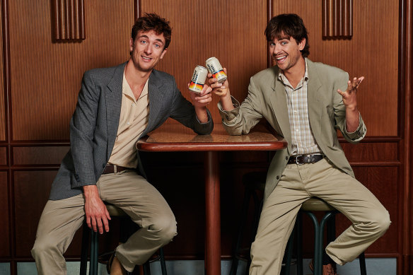 The social media comedians behind Inspired Unemployment, Jack Steele (left) and Matt Ford, together own a 40 percent stake in the Better Beer brand.