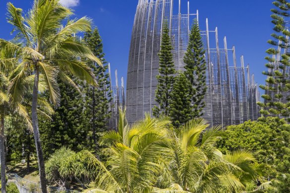 Noumea’s Tjibaou Cultural Centre designed by architect Renzo Piano to celebrate the indigenous culture of New Caledonia.