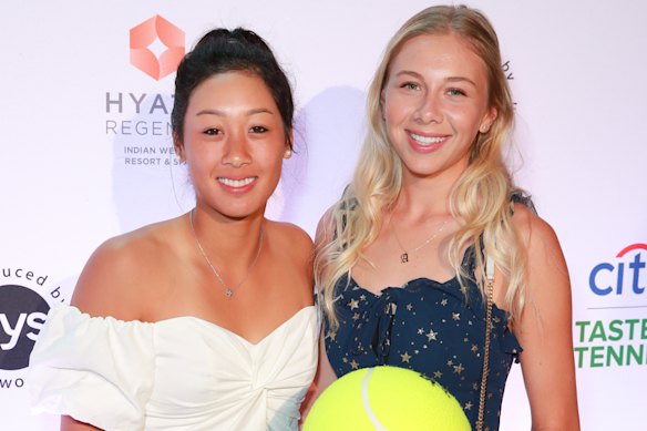 Hon and Anisimova at an event in California in 2019.
