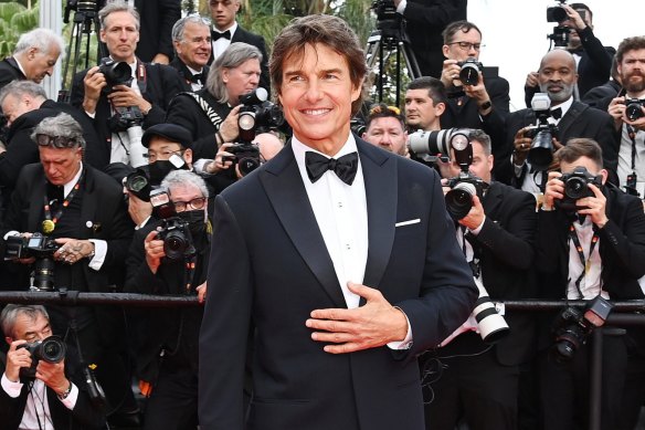 A star undimmed: Tom Cruise at the screening of Top Gun: Maverick at the Cannes Film Festival.