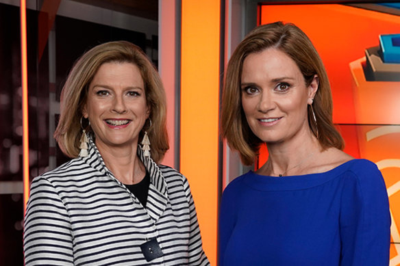 Off the air: The Drum, which was hosted by Ellen Fanning (left) and Julia Baird among others, has been cancelled.