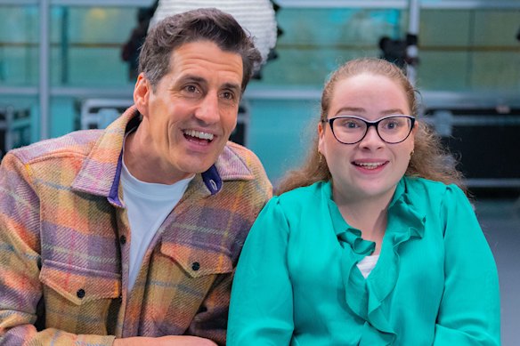 Andy Lee with Abbey, who first appeared on the show in season one.