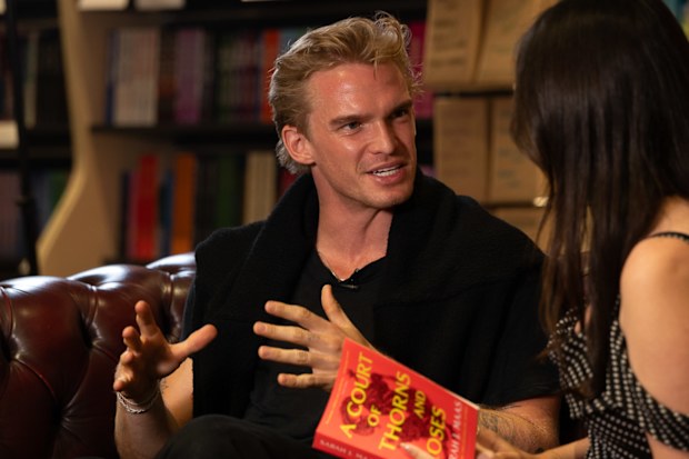 Cody Simpson chats with nine.com.au at the midnight launch event for A Court of Splintered Harmony at Dymocks Sydney.