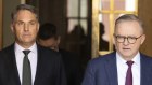 Defence Minister Richard Marles and Prime Minister Anthony Albanese unveil the Defence Strategic Review.