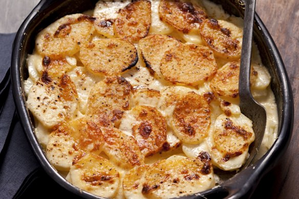 Potato gratin, best eaten with a spoon.