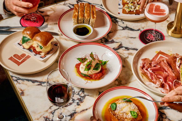 Italian-style share plates at Louey’s.