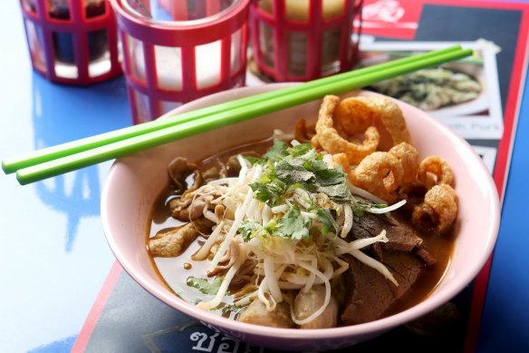 Boat noodles were one of the first dishes served at Soi 38.