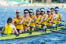 Australia’s mens eight ahead of the World Championships in 2023