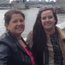 The author and her daughter, Kate, in London in 2014.