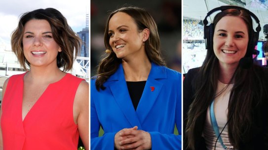 Kelli Underwood, Daisy Pearce and Jess Webster.