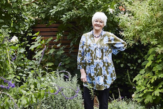 Stephanie Alexander in her inner-city garden.