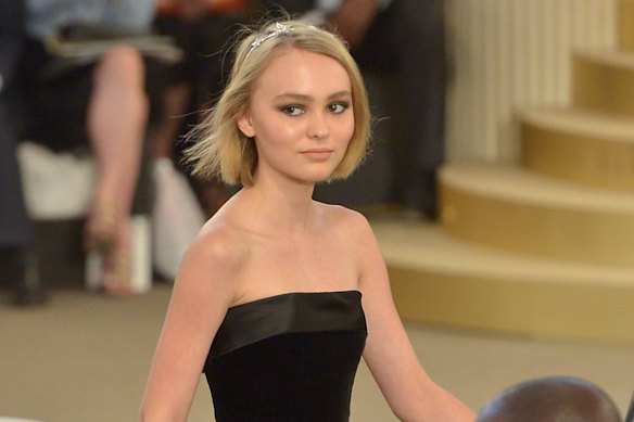 Lily-Rose Depp, pictured in 2015, has rejected the nepo baby label.