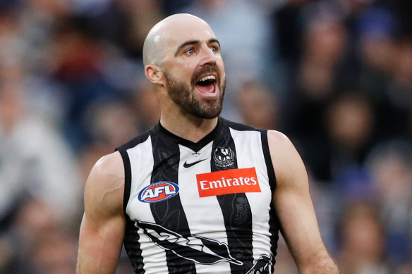 Steele Sidebottom of the Magpies.