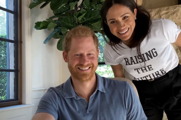 Prince Harry and Meghan Markle in the new mental health series, The Me You Can’t See. 