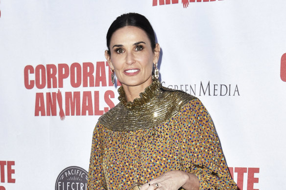 Demi Moore attends the LA premiere of Corporate Animals on September 18, 2019, in Los Angeles. 