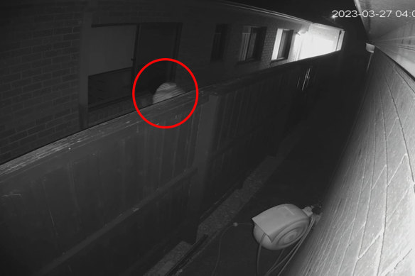 CCTV of a male peering through the window of a home before entering and stealing the sleeping family’s car.