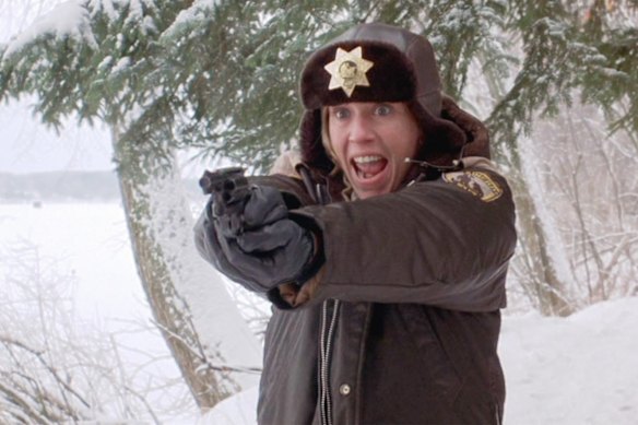 Frances McDormand as Marge Gunderson in Fargo. 