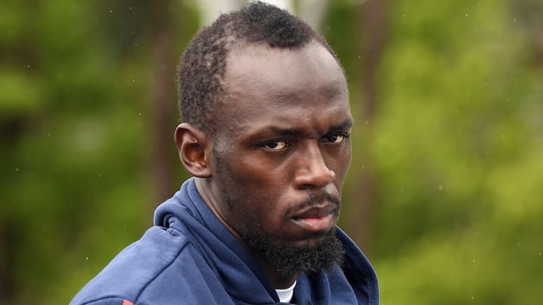 Decisions: Usain Bolt has been offered a deal by a Maltese club, but trained with the Mariners on Wednesday.