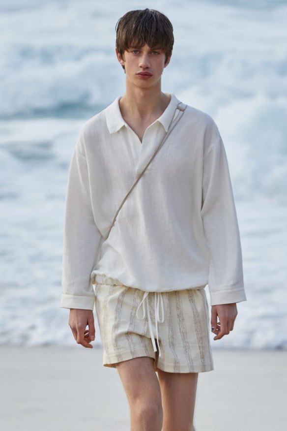 Beach boys. Commas at Tamarama Beach for Australian Fashion Week.