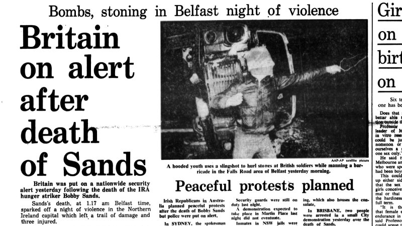 From the Archives, 1981: Britain on alert after death of Sands