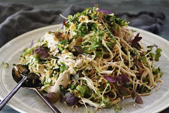 Sriracha dressing gives this salad a good kick.